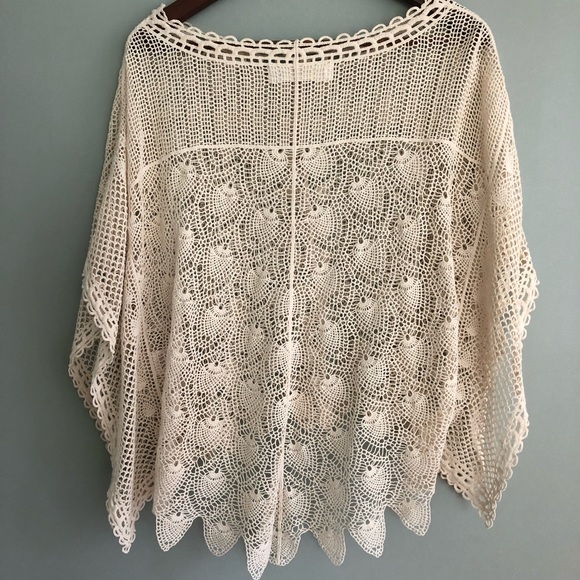 Anthropologie crochet poncho - Picture 4 of 4